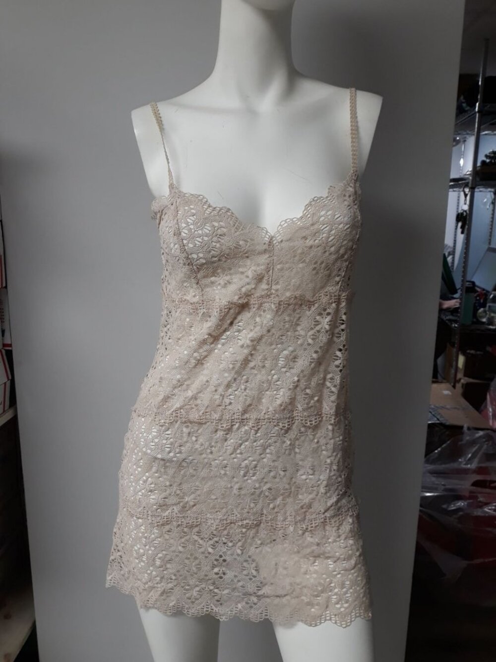 Only Hearts Nylon BABYDOLL   Cream Medium New Without Tags!